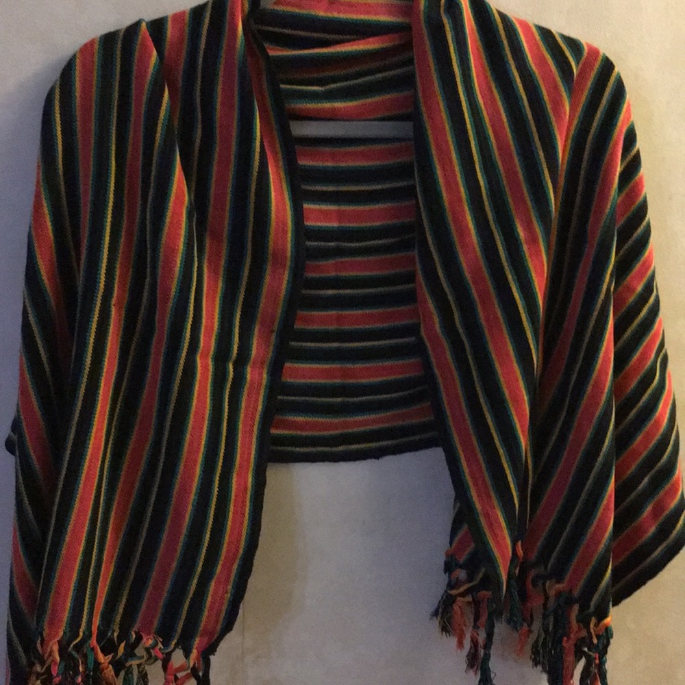 Red Gold Black Green Cotton Wrap